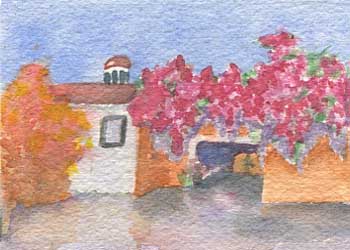 "San Miguel de Allende" by Ginny Bores, Madison WI - Watercolor